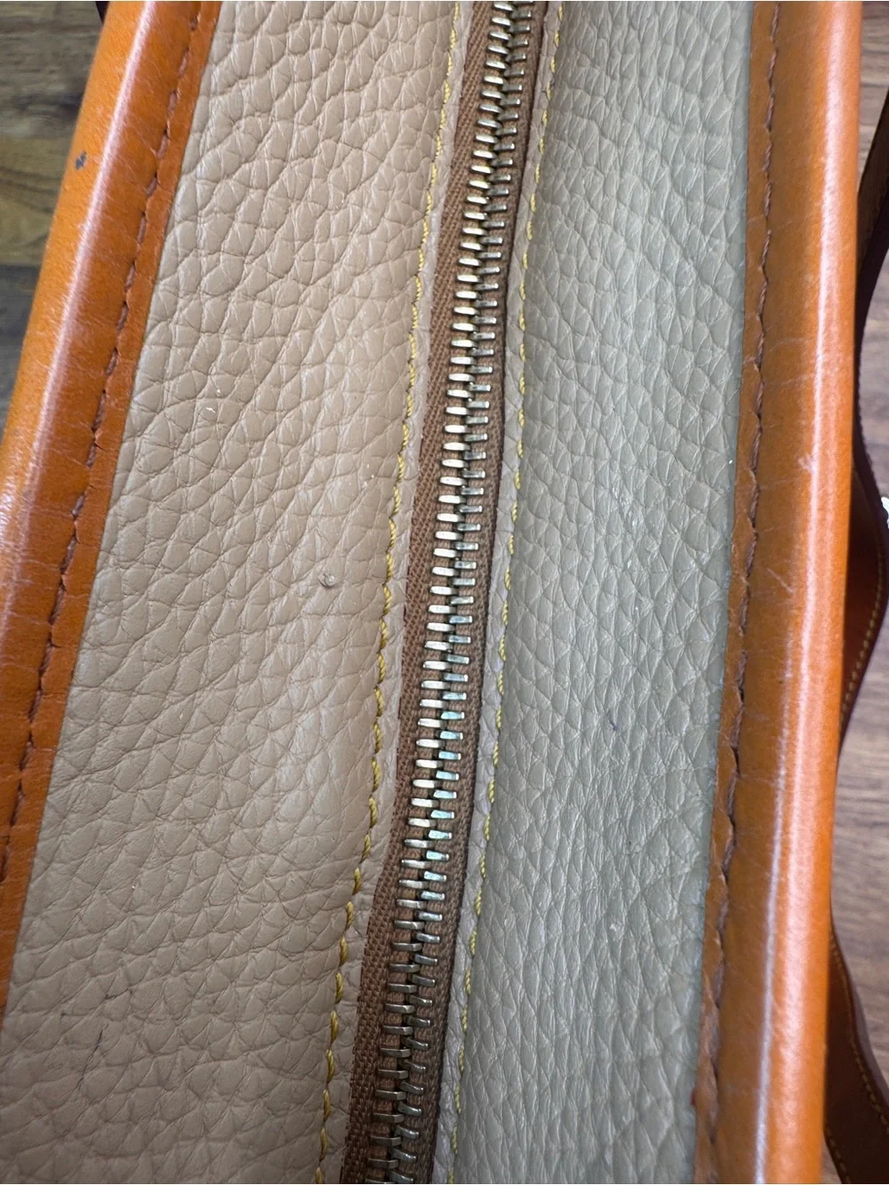 Dooney & Bourke Leather Pebble Tote Pink Lining Extended Shoulder Strap